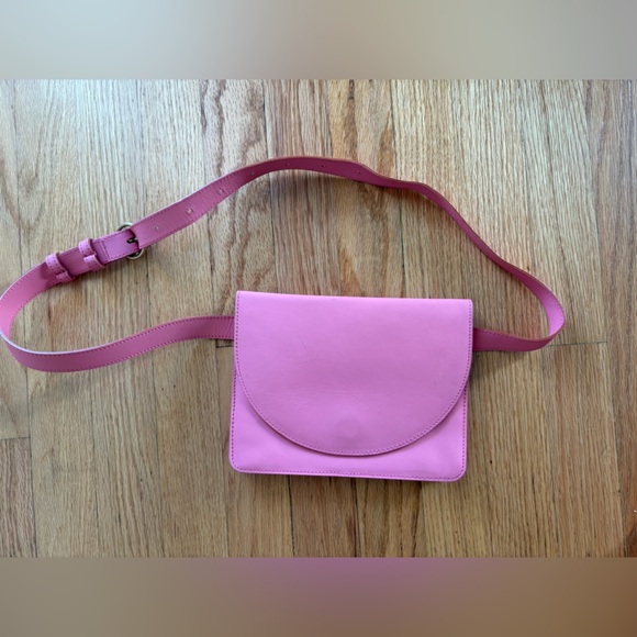 Minor History Handbags - Minor History leather luna belt bag in rose